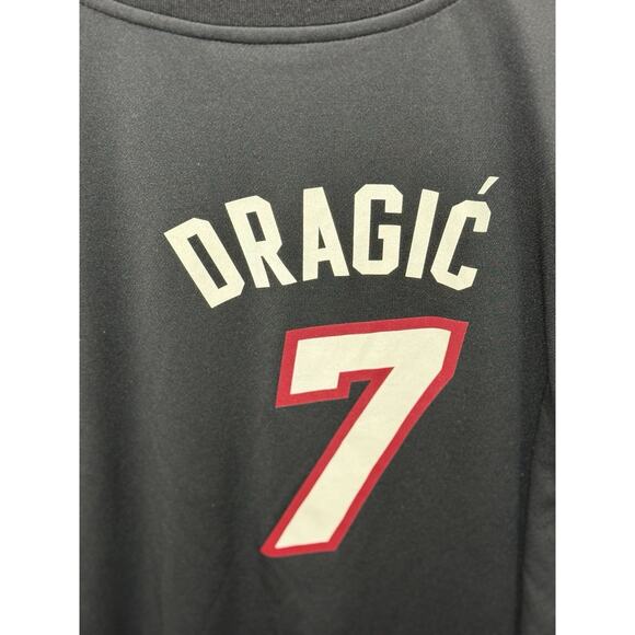 Adidas NBA Miami Heat Goran Dragic #7 Jersey Men’s XXL Black Red Basketball - Picture 11 of 13